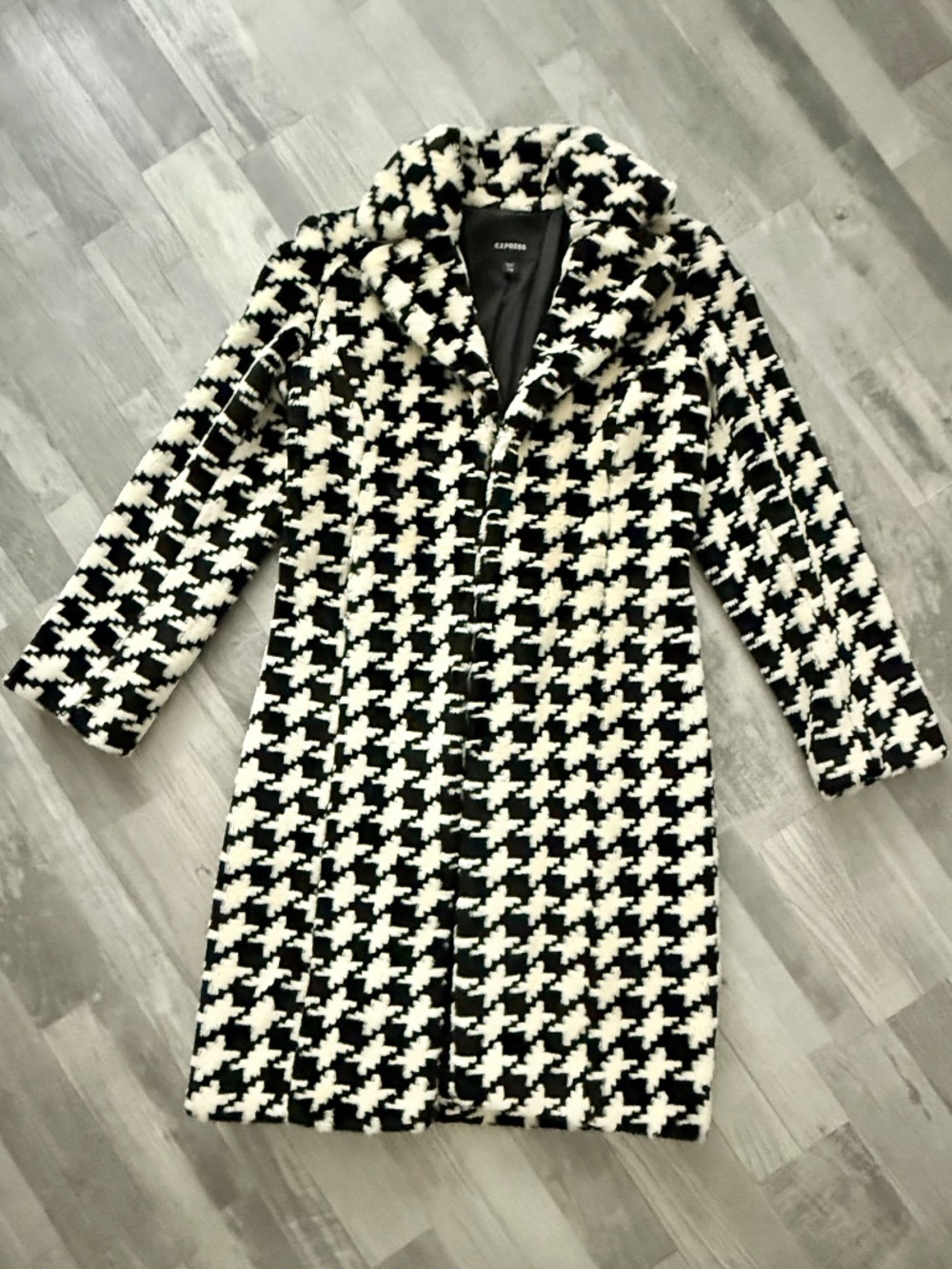 Vintage Express Houndstooth Coat Size 7/8